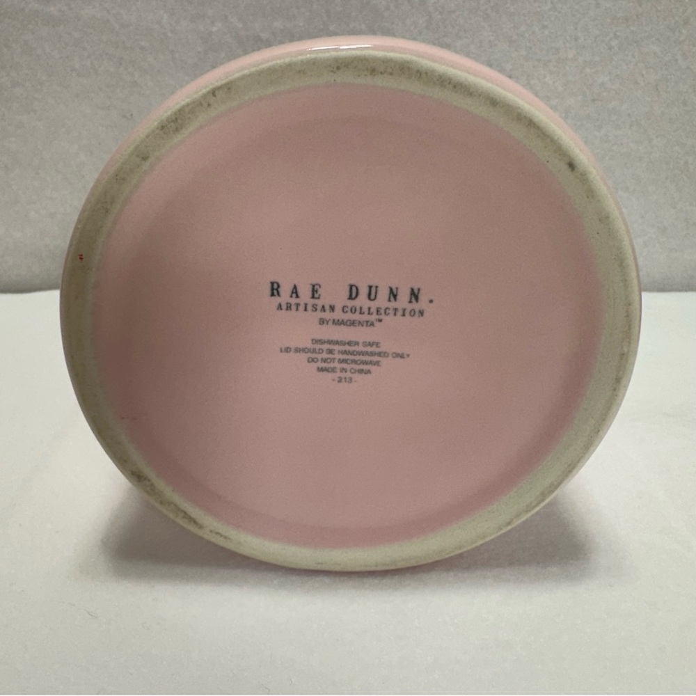 Rae Dunn Light Pink Ceramic XOXO Canister with Lid Cookie Jar Valentines Day - Picture 3 of 9